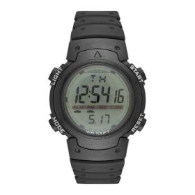 GEORGE Men's Digital Watch: Black Case, Positive Display, Plastic Band (FMDOGE012)