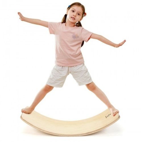 Kids Fitness Toy 12 Inch C Shape Wooden Wobble Balance Board Kids Fitness Toy 12 Inch C Shape Wooden Wobble Balance Board